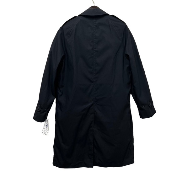 NWT Department of Defense Trench Coat Size 38R Zip Out Liner Black Army - Picture 3 of 15